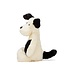 Bashful Black & Cream Puppy Original Medium: Classic Cuddly Companion