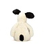 Bashful Black & Cream Puppy Original Medium: Classic Cuddly Companion