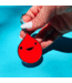 I Heart Guts Blood Drop Enamel Keychain