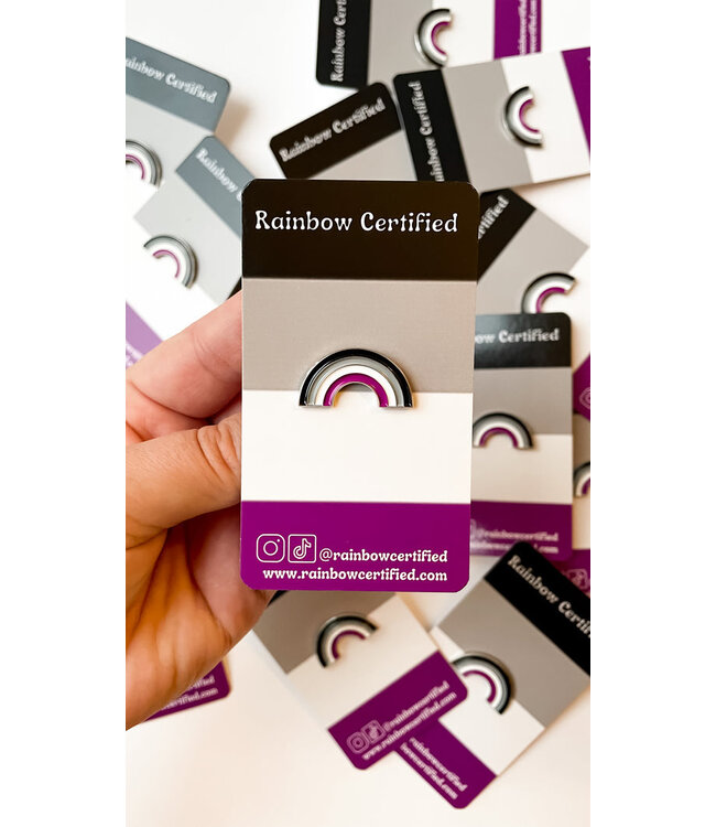 Asexual Pride Rainbow Pin