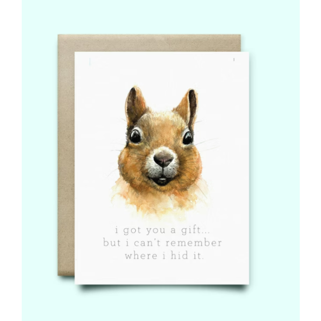Squirrel - Greeting Card