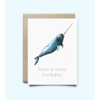 Wild Canary Narwhal - Have A Narly Birthday Card