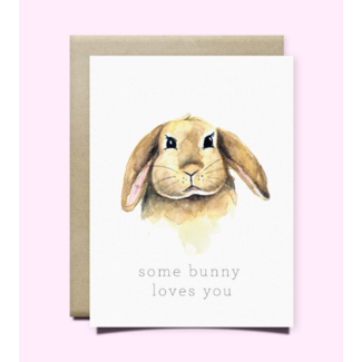 Wild Canary Bunny - Some Bunny Loves You Greeting Card