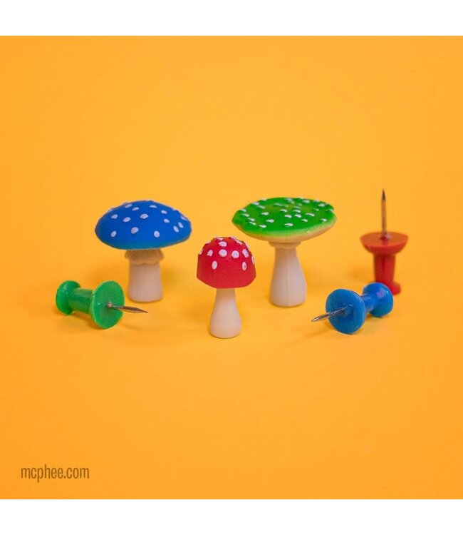 Itty Bitty Mushrooms - Bag of 12: Miniature Fungi Collection