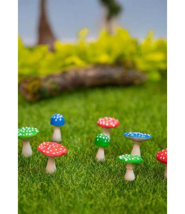 Itty Bitty Mushrooms - Bag of 12: Miniature Fungi Collection