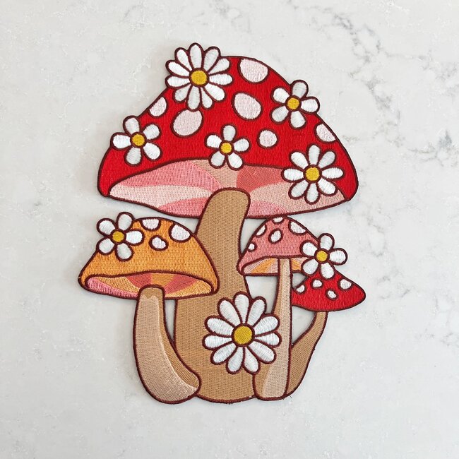Mushroom and Daisy Cluster Patch