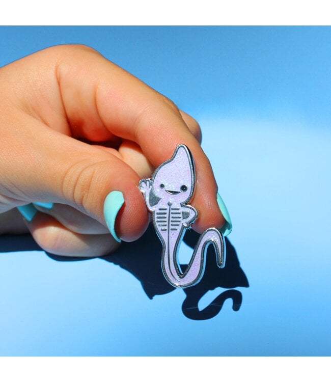 I Heart Guts Sperm Sparkly Enamel Pin