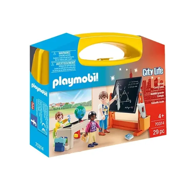 Portable Classroom Mayhem: Playmobil School Carry Case