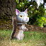 Squirrel Feeder - Cat Head: Whimsical Outdoor Décor