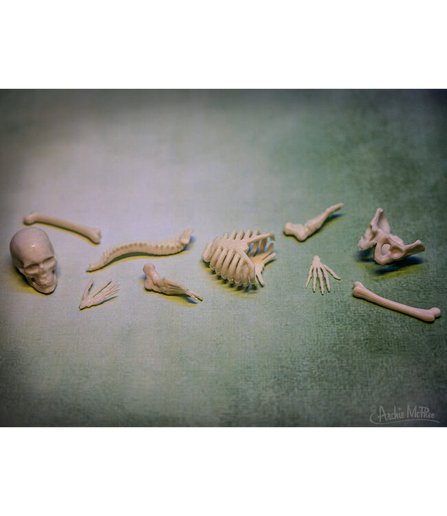 Itty Bitty Glow Bones - Bag of 10: Miniature Luminous Skeletons