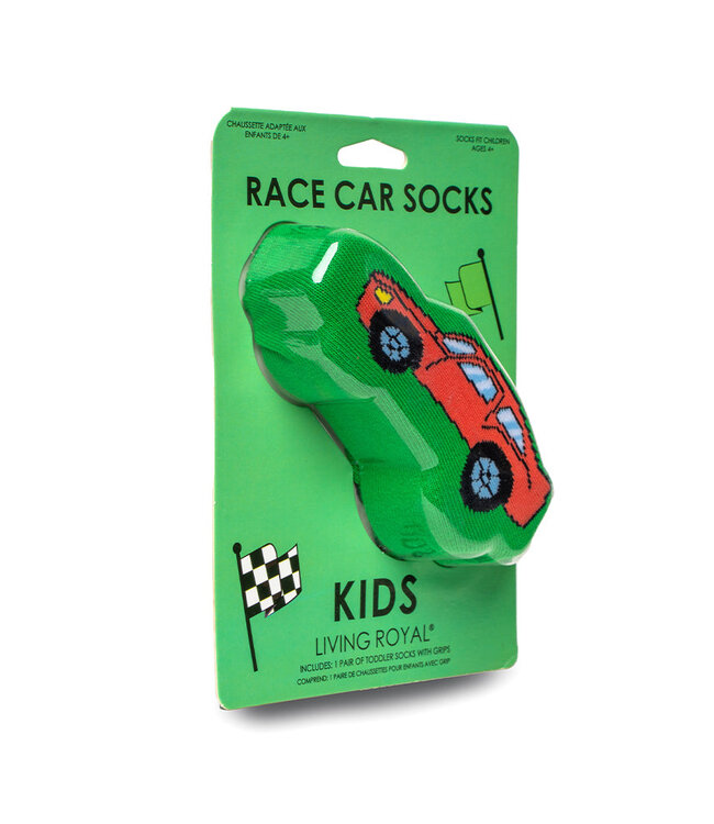 3D Race Car Kids Socks