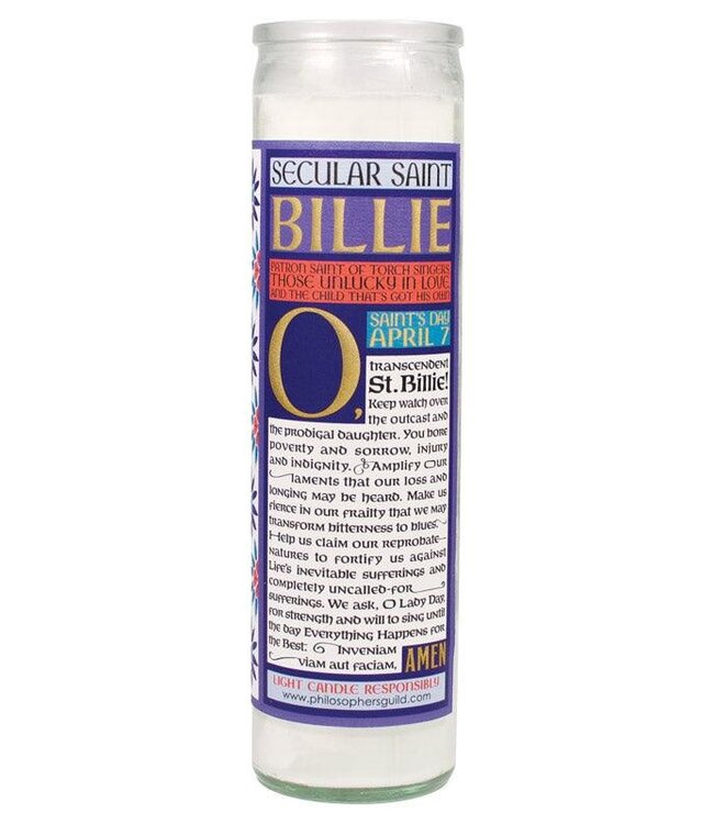 Billie Holiday Secular Saint Candle