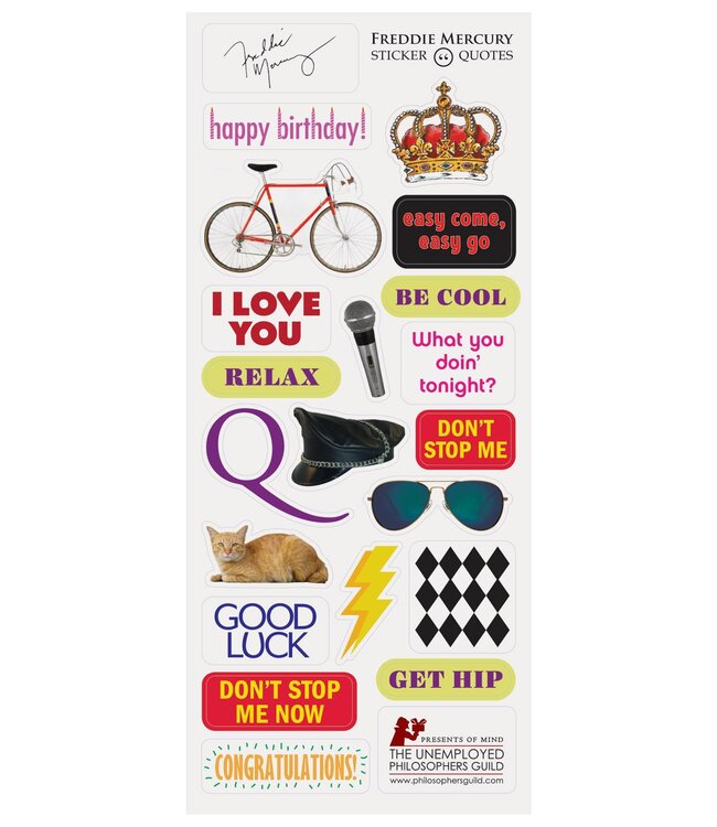 Freddie Mercury Quotable Notable Greeting Card