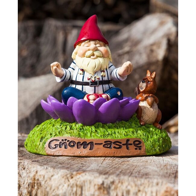 Big Mouth Gnome-aste Meditation Gnome 7": Tranquil Garden Companion