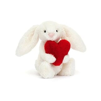 JellyCat Inc. Bashful Red Love Heart Bunny Little Plush