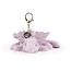 Lavender Dragon Bag Charm: Adding a Dash of Magic to Your Baggage!