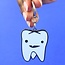 Tooth Keychain - Flossin’ Ain’t Just For Gangstas