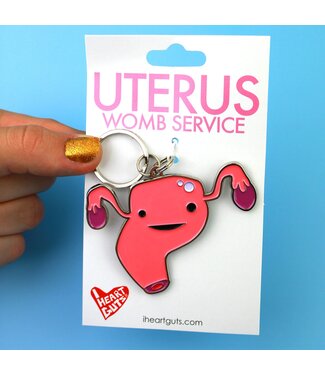I Heart Guts Uterus Keychain - Womb Service