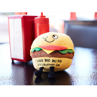 Punchkins Hamburger "I Like Big Buns & I Cannot Lie" Plush