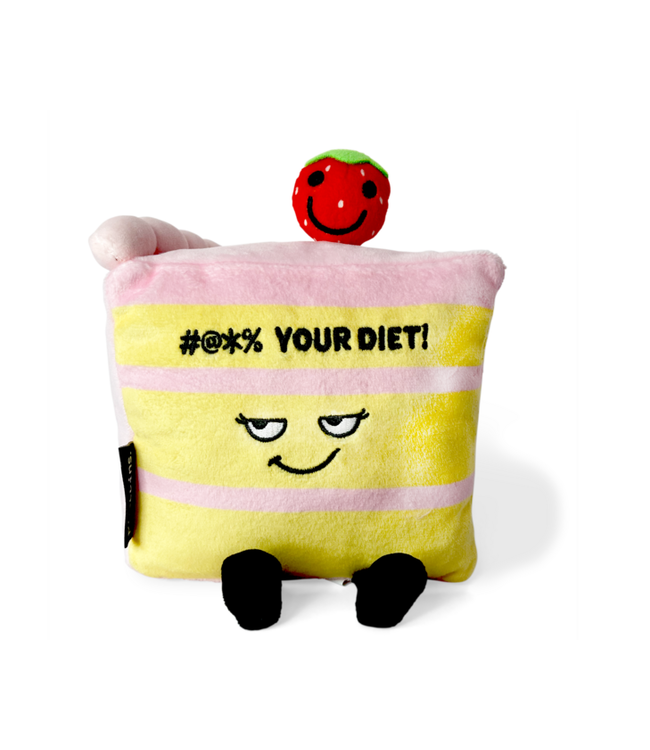 Punchkins- #@*% Your Diet!" Plush Cake Slice