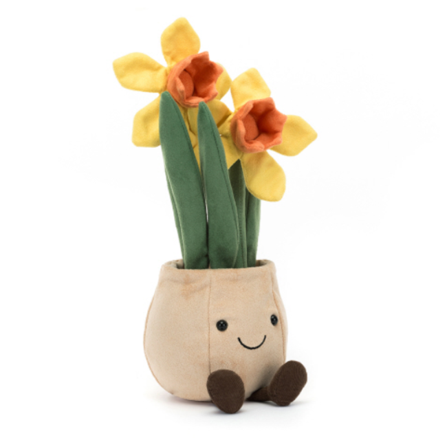 Amuseable Daffodil Pot Plush: Cheerful and Cute Gift Choice!