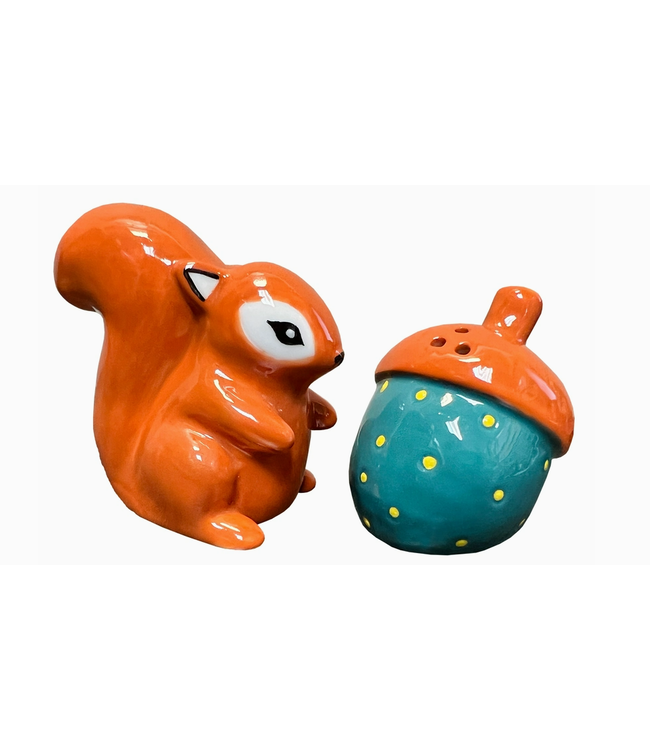 Squirrel and Acorn Salt & Pepper Set