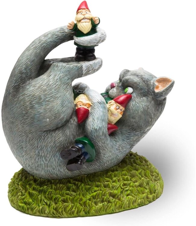 Big Mouth - Cat Attack Garden Gnome