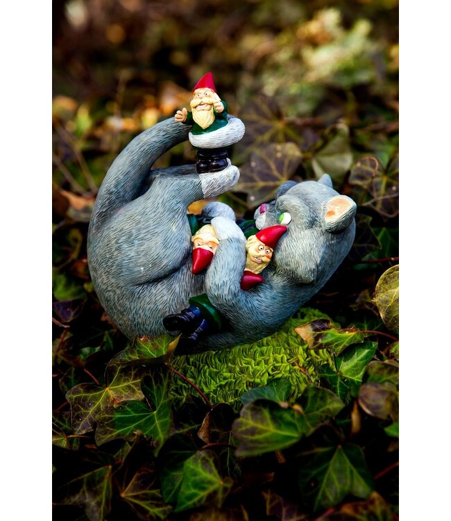 Big Mouth - Cat Attack Garden Gnome