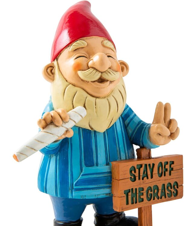 Stay Off The Grass Garden Gnome: Whimsical Guardian