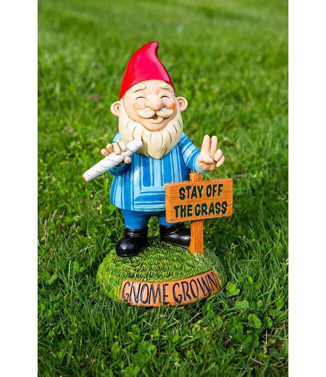Stay Off The Grass Garden Gnome: Whimsical Guardian