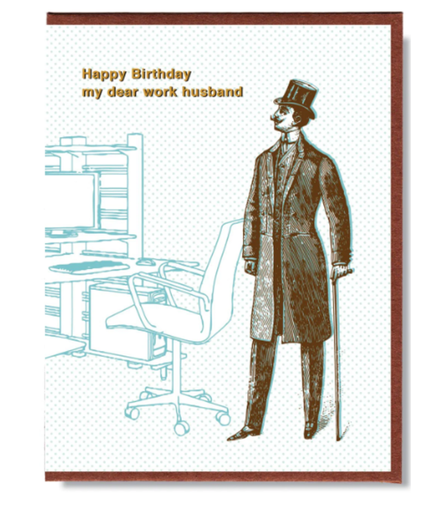 Birthday Work Husband Greeting Card