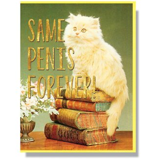 Smitten Kitten Same Penis Forever Wedding Card