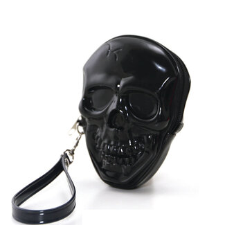 Comeco Inc. Smiling Skull Zippered Wristlet