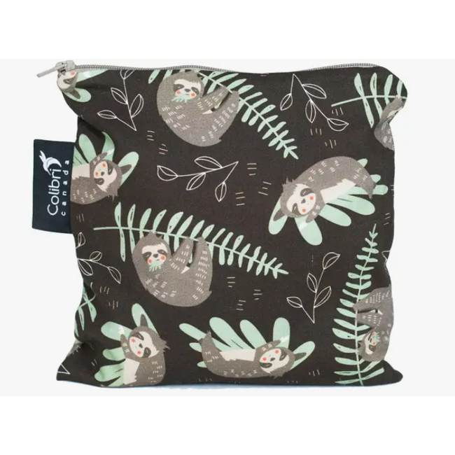 Sloths Reusable Snack Bag - Large