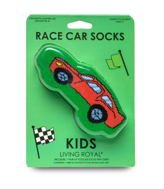 3D Race Car Kids Socks