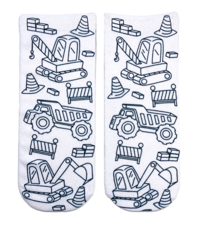 Coloring Socks - Tractor Zone