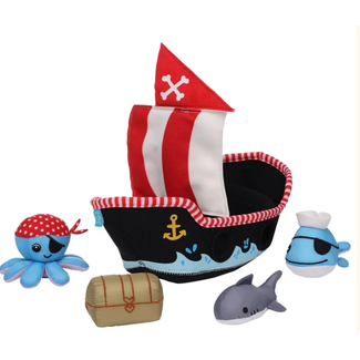 Manhattan Toy Company Pirate Ship Floating Fill N Spill  Bath Toy