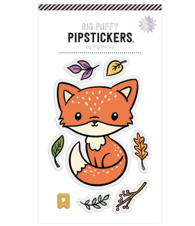 Big Puffy Red Fox Sticker