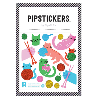 Pipsticks Fuzzy Knittin' Kittens Stickers