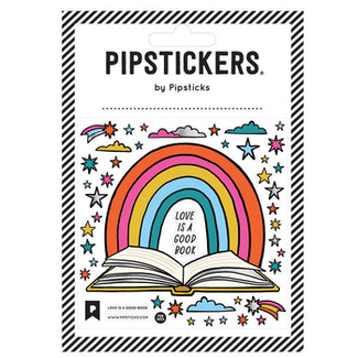 Pipsticks Love is a Good Book Sticker
