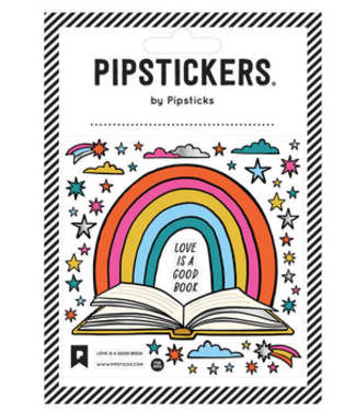 Pipsticks Love is a Good Book Sticker