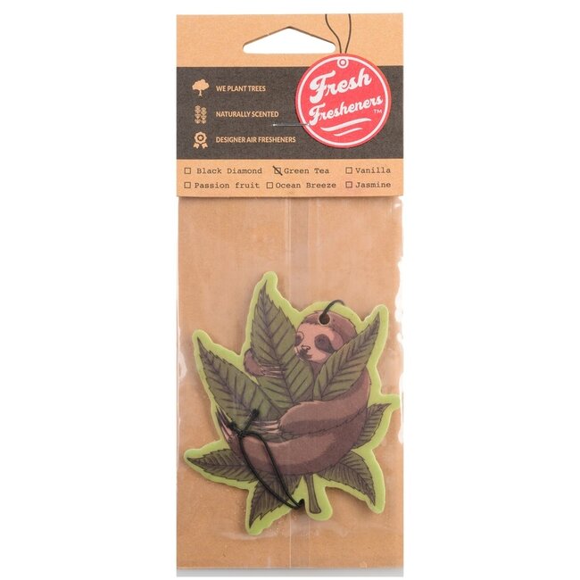Weed Sloth Air Freshener Ziya Blue