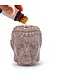 Buddha Head Stone Oil Warmer-4.5"H