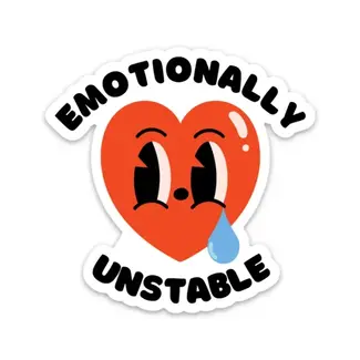 FUN CLUB Emotionally Unstable Sticker