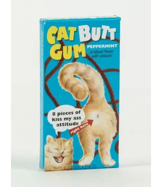 Blue Q Cat Butt Peppermint Gum
