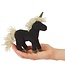 Mini Black Unicorn Finger Puppet