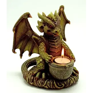 Fantasy Gifts Big Dragon Tee Light/Incense Holder