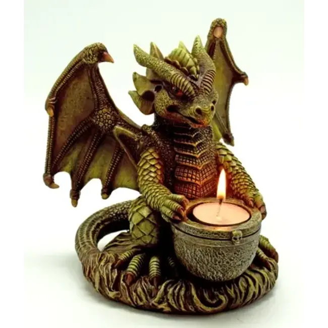 Big Dragon Tee Light/Incense Holder