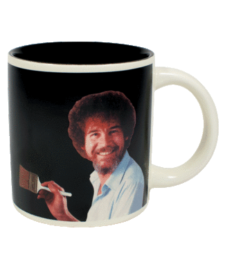 Unemployed Philosophers Guild Bob Ross Art Heat-Changing Coffee Mug