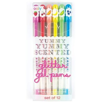Ooly Yummy Yummy Scented Glitter Gel Pens - set of 12